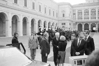 Visita di Stato del Presidente del Portogallo Mario Soares e la signora Maria Barroso