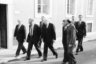 Visita di Stato del Presidente del Portogallo Mario Soares e la signora Maria Barroso