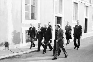 Visita di Stato del Presidente del Portogallo Mario Soares e la signora Maria Barroso