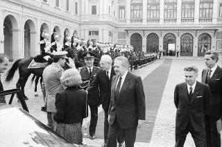 Visita di Stato del Presidente del Portogallo Mario Soares e la signora Maria Barroso
