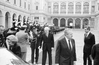 Visita di Stato del Presidente del Portogallo Mario Soares e la signora Maria Barroso