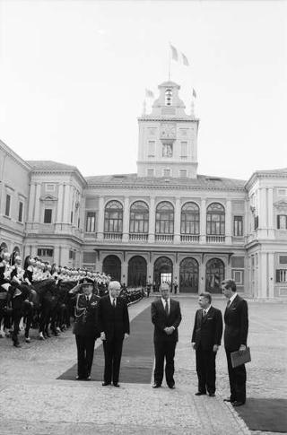 Visita di Stato del Presidente del Portogallo Mario Soares e la signora Maria Barroso