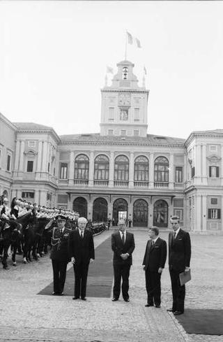 Visita di Stato del Presidente del Portogallo Mario Soares e la signora Maria Barroso