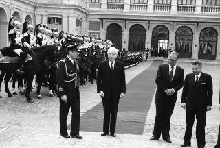 Visita di Stato del Presidente del Portogallo Mario Soares e la signora Maria Barroso