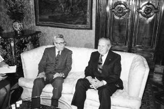 Visita di Stato del Presidente del Portogallo Mario Soares e la signora Maria Barroso