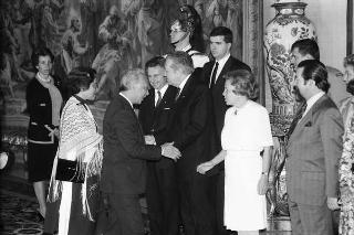 Visita di Stato del Presidente del Portogallo Mario Soares e la signora Maria Barroso