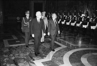 Visita di Stato del Presidente del Portogallo Mario Soares e la signora Maria Barroso