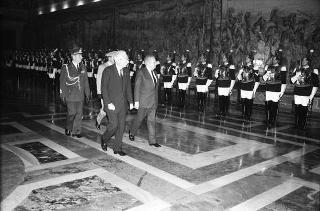 Visita di Stato del Presidente del Portogallo Mario Soares e la signora Maria Barroso