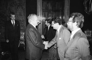 Visita di Stato del Presidente del Portogallo Mario Soares e la signora Maria Barroso