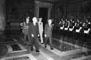 Visita di Stato del Presidente del Portogallo Mario Soares e la signora Maria Barroso