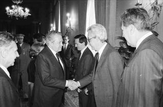 Visita di Stato del Presidente del Portogallo Mario Soares e la signora Maria Barroso
