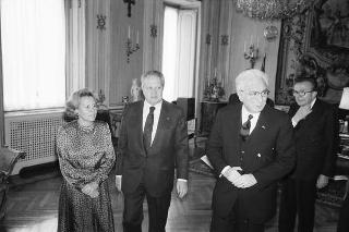 Visita di Stato del Presidente del Portogallo Mario Soares e la signora Maria Barroso