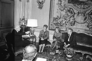 Visita di Stato del Presidente del Portogallo Mario Soares e la signora Maria Barroso