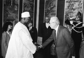 Incontro con il Presidente della Repubblica del Mali Houssa Traore