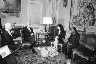Incontro con il Presidente della Costa d'Avorio Felix Houphouet-Boigny