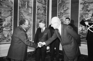 Incontro con il Presidente della Costa d'Avorio Felix Houphouet-Boigny