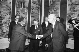 Incontro con il Presidente della Costa d'Avorio Felix Houphouet-Boigny