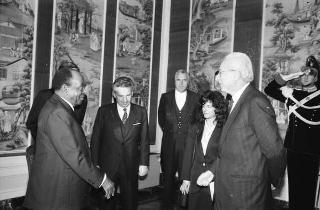 Incontro con il Presidente della Costa d'Avorio Felix Houphouet-Boigny