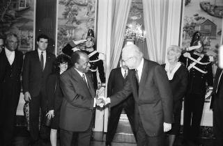Incontro con il Presidente della Costa d'Avorio Felix Houphouet-Boigny