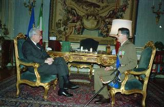 Visita di omaggio del Generale di Corpo d'Armata Natale Dodoli, nuovo comandante delle Forze terrestri alleate del Sud Europa