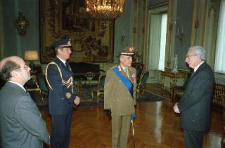 visita di congedo del Generale di Corpo d'Armata Roberto Jucci, comandante generale dell'Arma dei carabinieri