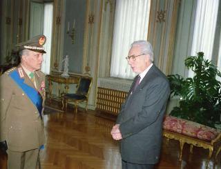 visita di congedo del Generale di Corpo d'Armata Roberto Jucci, comandante generale dell'Arma dei carabinieri