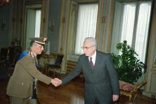 visita di congedo del Generale di Corpo d'Armata Roberto Jucci, comandante generale dell'Arma dei carabinieri