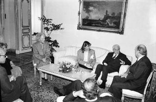 Incontro con il Presidente della Repubblica d'Irlanda Patrick Hillery e signora