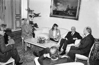 Incontro con il Presidente della Repubblica d'Irlanda Patrick Hillery e signora