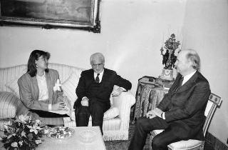 Incontro con il Presidente della Repubblica d'Irlanda Patrick Hillery e signora