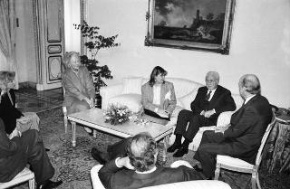 Incontro con il Presidente della Repubblica d'Irlanda Patrick Hillery e signora