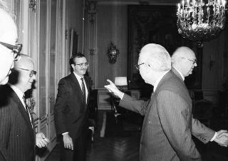 Il Presidente della Repubblica Francesco Cossiga riceve in udienza privata un Parlamentare russo