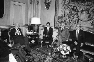 Il Presidente della Repubblica Francesco Cossiga riceve in udienza privata un Parlamentare russo