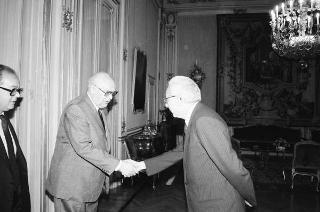 Il Presidente della Repubblica Francesco Cossiga riceve in udienza privata un Parlamentare russo