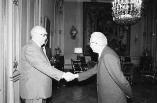 Il Presidente della Repubblica Francesco Cossiga riceve in udienza privata un Parlamentare russo