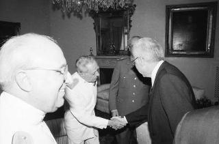 Colazione con il ministro della Difesa e i Capi di Stato maggiore delle Forze Armate
