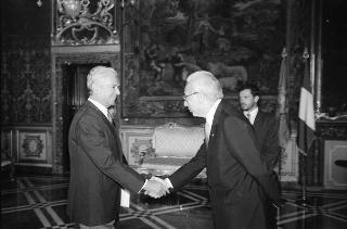 S.E. il Signor Guillermo PAZ LARIN, nuovo Ambasciatore della Repubblica di EL Salvador: presentazione delle Lettere Credenziali