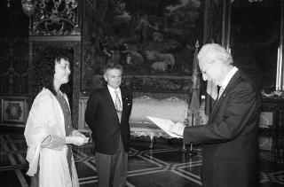 S.E. la Signora Ting WEN LIAN, nuovo Ambasciatore della Federazione della Malaysia: presentazione delle Lettere Credenziali