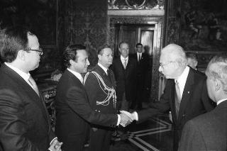 S.E. Il Signor Carlos RUCKAUF, nuovo Ambasciatore della Repubblica Argentina: presentazione delle Lettere Credenziali