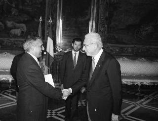 S.E. Il Signor Carlos RUCKAUF, nuovo Ambasciatore della Repubblica Argentina: presentazione delle Lettere Credenziali