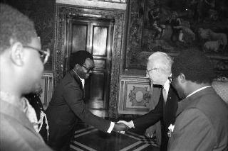 S.E. il Signor Mananga DINTOKA PHOLO, nuovo Ambasciatore della Repubblica dello Zaire: presentazione delle Lettere Credenziali