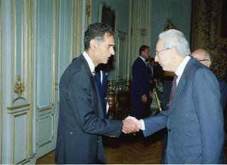 Incontro del Presidente della Repubblica Francesco Cossiga con l'on. Antonio Gava, ministro dell'interno, e i prefetti di nuova nomina
