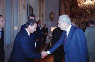 Incontro del Presidente della Repubblica Francesco Cossiga con l'on. Antonio Gava, ministro dell'interno, e i prefetti di nuova nomina