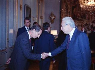 Incontro del Presidente della Repubblica Francesco Cossiga con l'on. Antonio Gava, ministro dell'interno, e i prefetti di nuova nomina