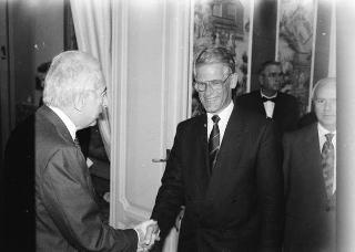 Incontro del Presidente della Repubblica Francesco Cossiga con Ingvar Carlsson, primo ministro del Regno di Svezia