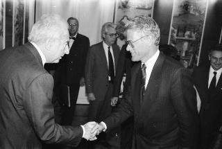 Incontro del Presidente della Repubblica Francesco Cossiga con Ingvar Carlsson, primo ministro del Regno di Svezia