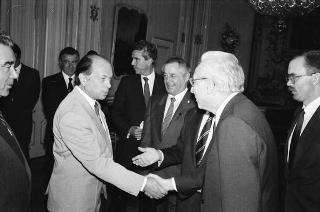 Incontro con una delegazione di parlamentari sovietici