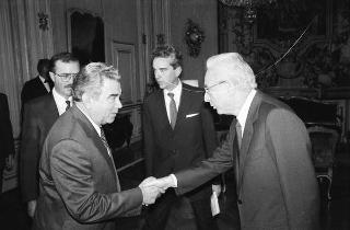 Incontro con una delegazione di parlamentari sovietici