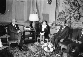 Incontro con il Presidente della Repubblica di El Salvador Alfredo Cristiani