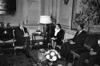 Incontro con il Presidente della Repubblica di El Salvador Alfredo Cristiani